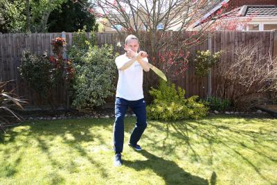 Gary doing Yang Broad Sword