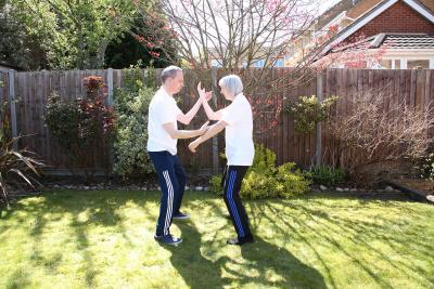 Gary and Janet Playing Silk Reeling