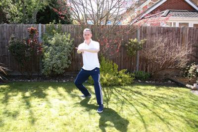 Gary doing Ryusui Zuki from Nijushiho Kata